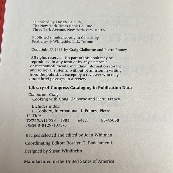 COOKING WITH CRAIG CLAIBORNE AND PIERRE FRANEY HARDCOVER COOKBOOK FRENCH FOODS - Picture 9 of 17